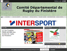Tablet Screenshot of finistere-rugby.fr